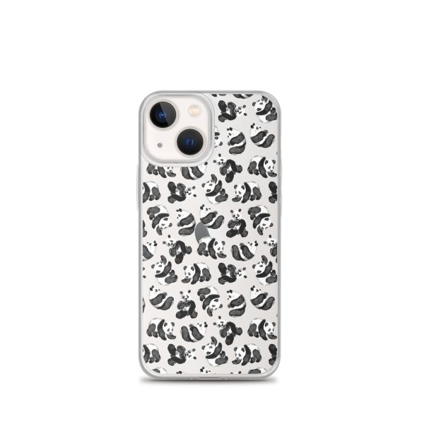 Watercolor Panda Bears iPhone Clear Case