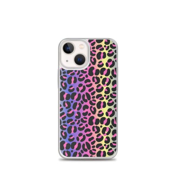 Neon Leopard iPhone Clear Case