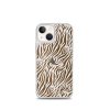 Tiger Print iPhone Clear Case