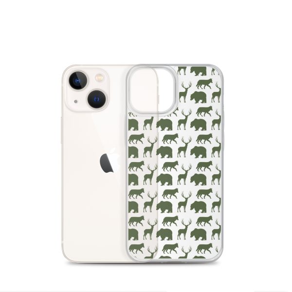 Animals Silhouette iPhone Clear Case