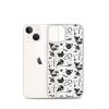 Black and White Halloween iPhone Clear Case