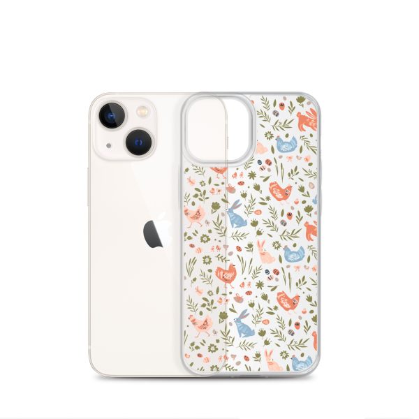 Bunnies and Hens Easter iPhone Clear Case