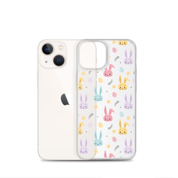 Colorful Bunnies Easter iPhone Clear Case