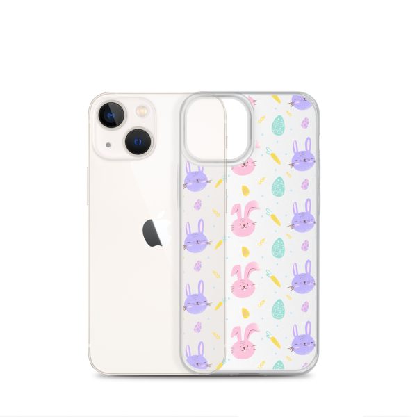 Cute Easter Bunnies iPhone Clear Case