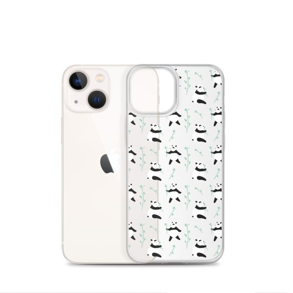 Cute Panda iPhone Clear Case
