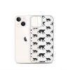 Monkey Silhouette iPhone Clear Case