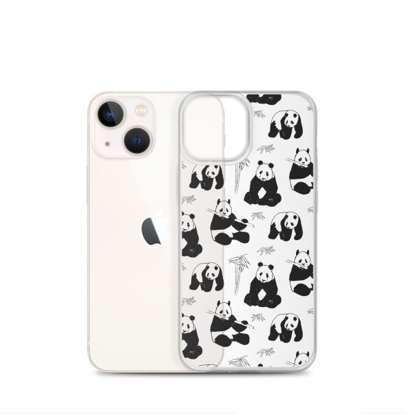 Panda Bears Bamboo iPhone Clear Case