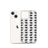 Rat Silhouette iPhone Clear Case