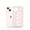 Seamless Elephant Silhouette iPhone Clear Case