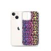 Neon Leopard iPhone Clear Case