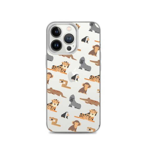 African Jungle Animals iPhone Clear Case