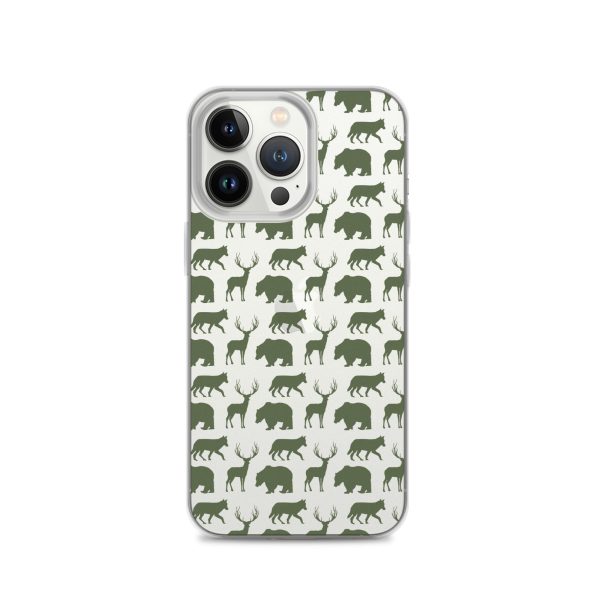 Animals Silhouette iPhone Clear Case