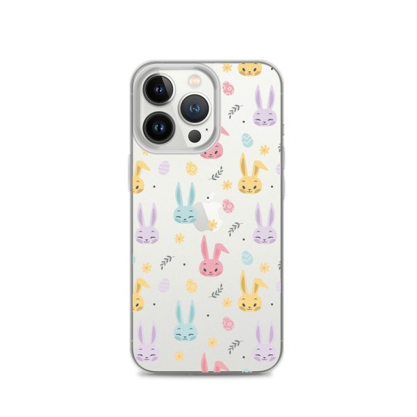 Colorful Bunnies Easter iPhone Clear Case