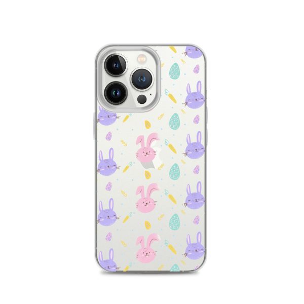 Cute Easter Bunnies iPhone Clear Case