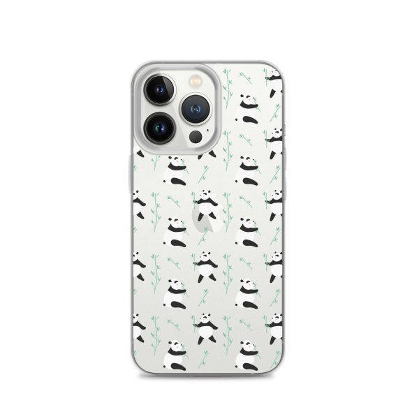 Cute Panda iPhone Clear Case