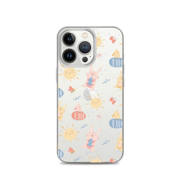 Easter Egg and Bunnies iPhone Clear Case