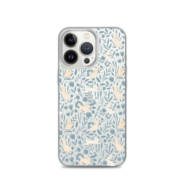 Easter Hopping Bunnies iPhone Clear Case