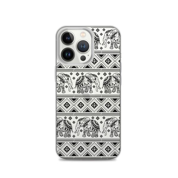 Elephant Mandala iPhone Clear Case