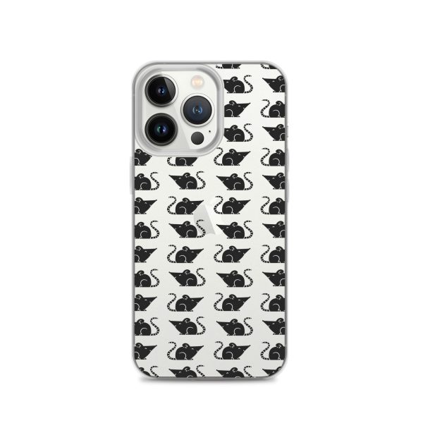 Rat Silhouette iPhone Clear Case