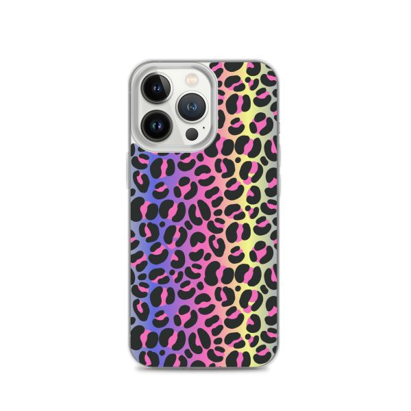 Neon Leopard iPhone Clear Case