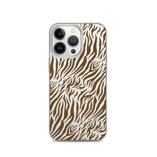 Tiger Print iPhone Clear Case