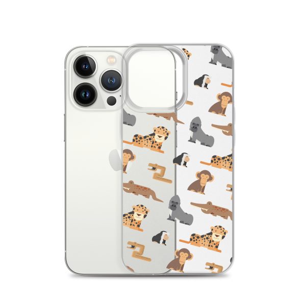 African Jungle Animals iPhone Clear Case