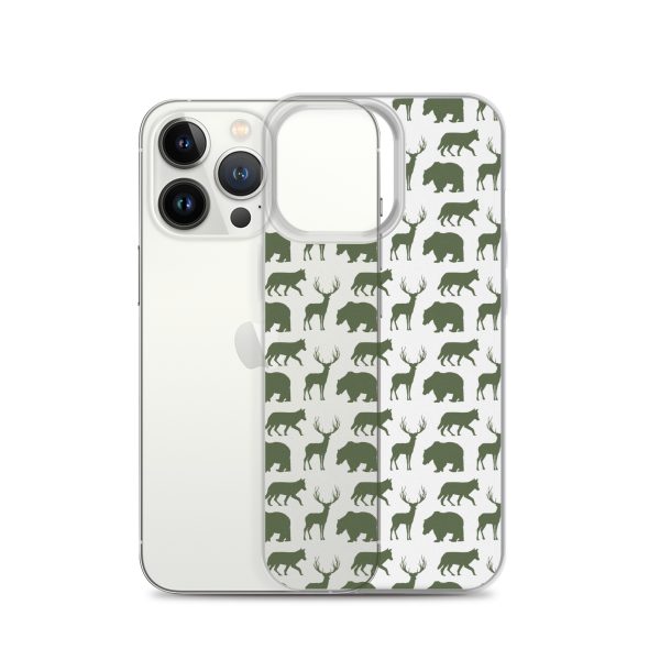 Animals Silhouette iPhone Clear Case