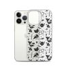 Black and White Halloween iPhone Clear Case