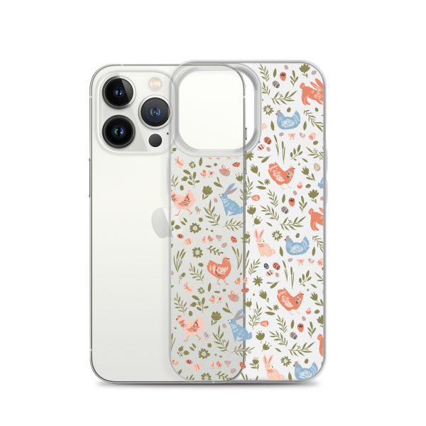 Bunnies and Hens Easter iPhone Clear Case