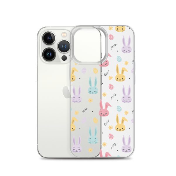 Colorful Bunnies Easter iPhone Clear Case