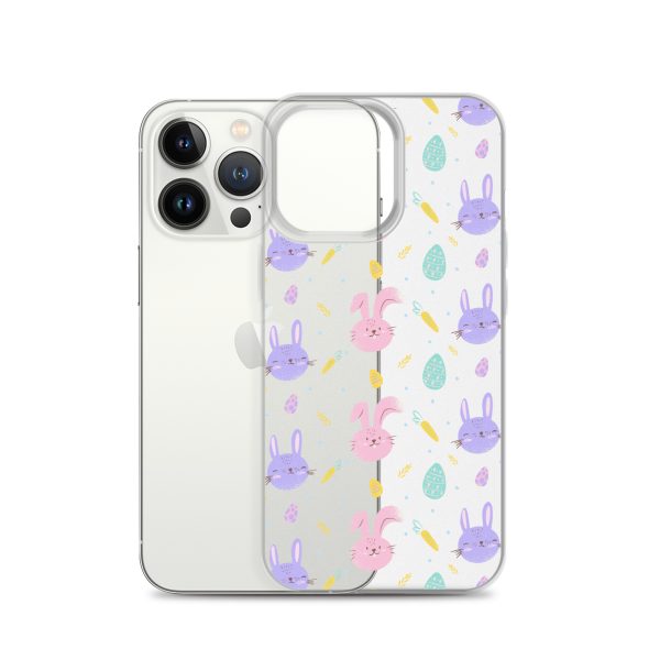 Cute Easter Bunnies iPhone Clear Case