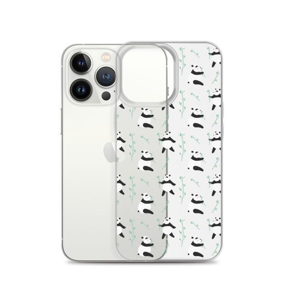 Cute Panda iPhone Clear Case