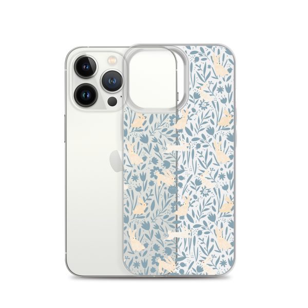 Easter Hopping Bunnies iPhone Clear Case