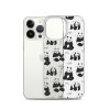 Panda Bears Bamboo iPhone Clear Case
