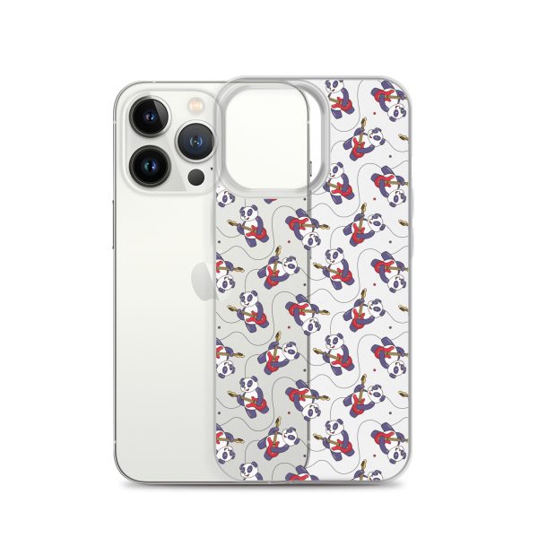 Panda Guitarist iPhone Clear Case
