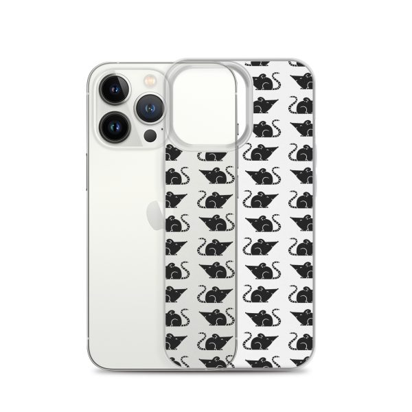 Rat Silhouette iPhone Clear Case