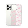 Seamless Elephant Silhouette iPhone Clear Case