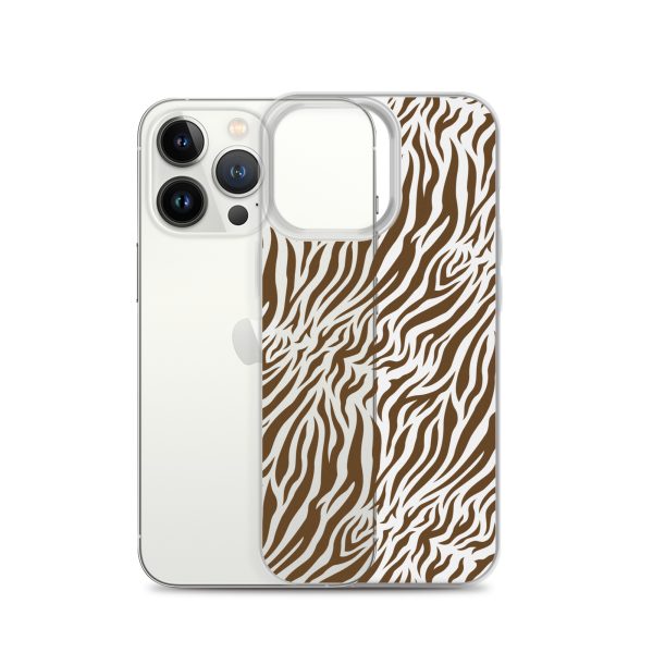 Tiger Print iPhone Clear Case