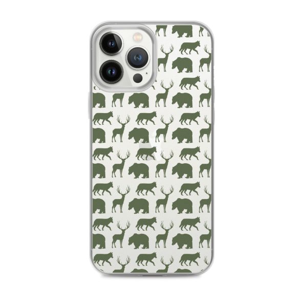 Animals Silhouette iPhone Clear Case