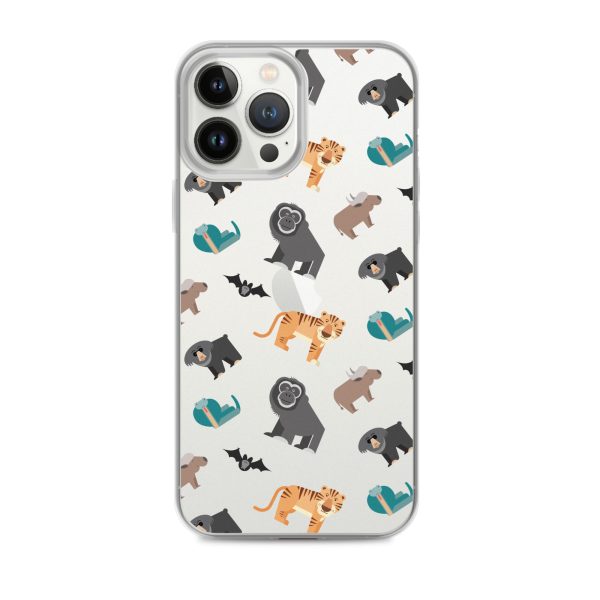 Asian Jungle Animals iPhone Clear Case