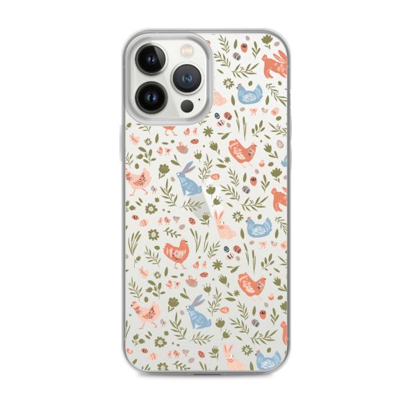 Bunnies and Hens Easter iPhone Clear Case