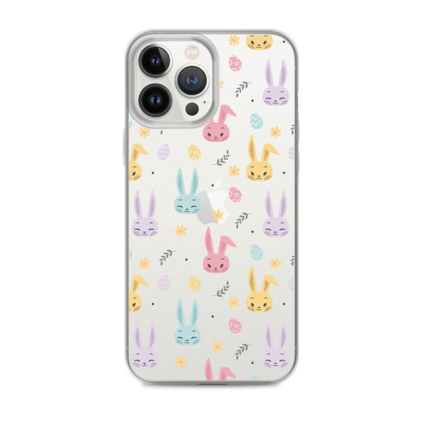 Colorful Bunnies Easter iPhone Clear Case