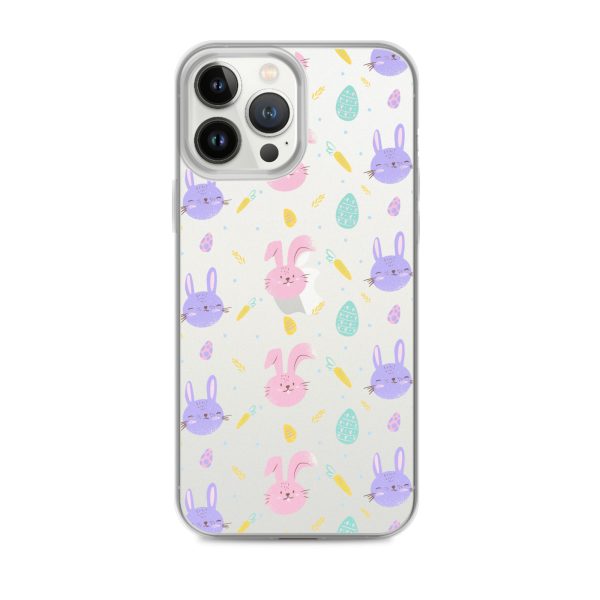 Cute Easter Bunnies iPhone Clear Case