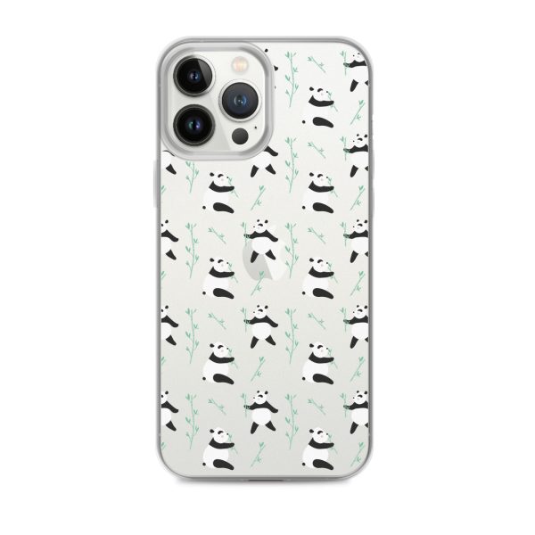 Cute Panda iPhone Clear Case