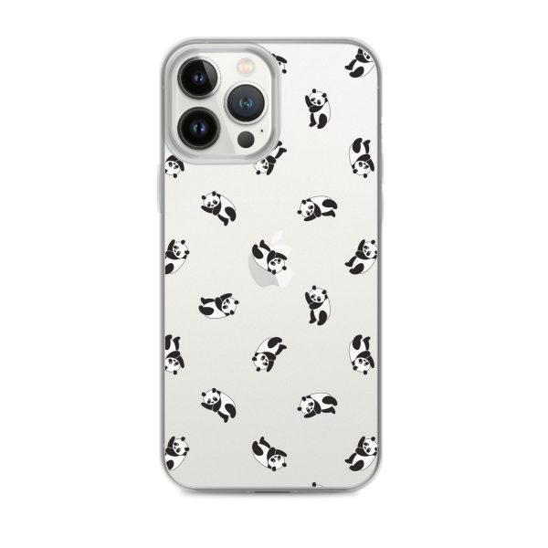Cute Pandas iPhone Clear Case