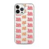 Pink Bunnies iPhone Clear Case