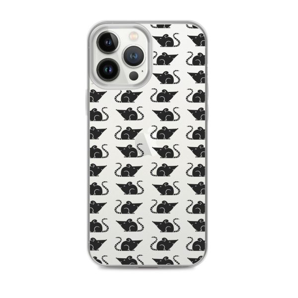 Rat Silhouette iPhone Clear Case