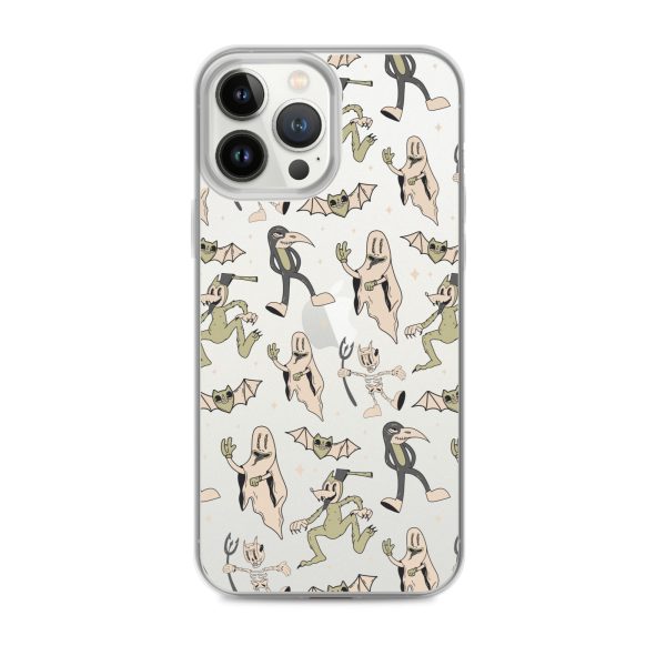 Spooky Vintage Halloween iPhone Clear Case