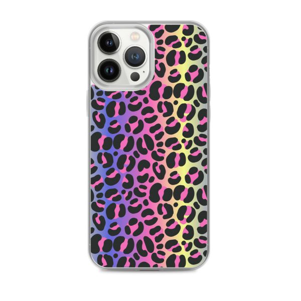 Neon Leopard iPhone Clear Case