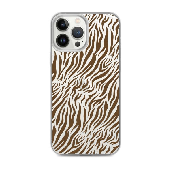Tiger Print iPhone Clear Case